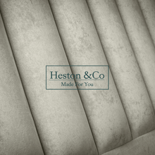 Load image into Gallery viewer, Upholstered Stripe Headboard Close Up | Heston &amp; Co
