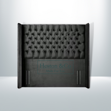 Load image into Gallery viewer, Winged Chesterfield Headboard Front | Heston &amp; Co
