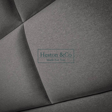 Load image into Gallery viewer, Winged Linear Headboard Fabric Close Up | Heston &amp; Co
