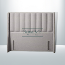 Load image into Gallery viewer, Winged Stripe Headboard Front | Heston &amp; Co
