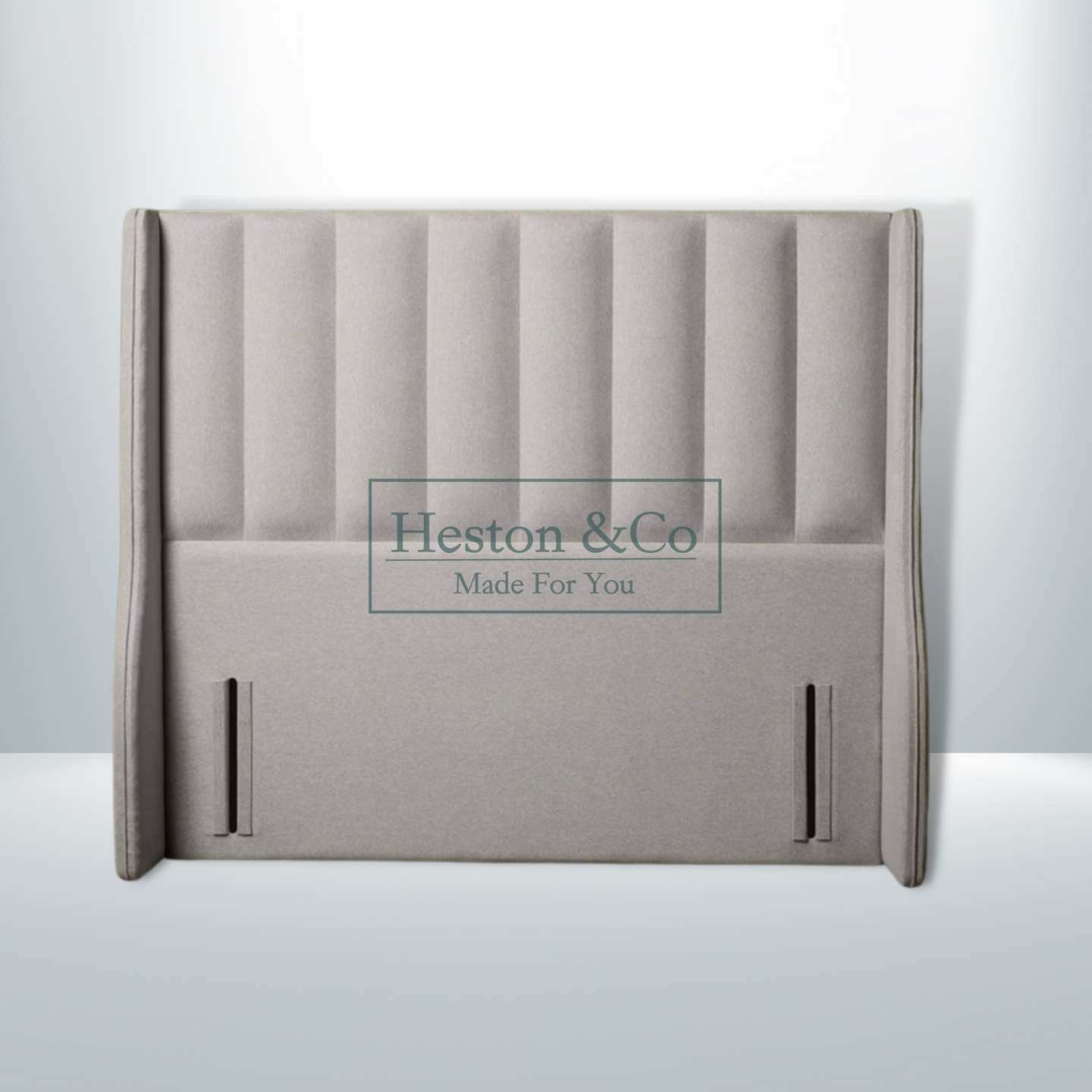 Winged Stripe Headboard Front | Heston & Co